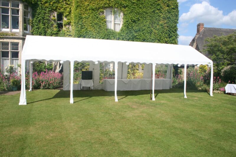 Marquee in a hotel garden in Bicester
